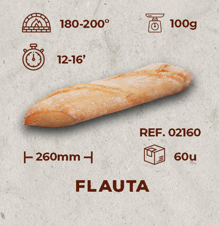 FLAUTA 100 GRS 60 UD/CAJA